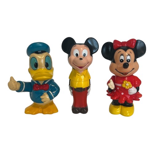 Disney Minnie & Donald Duck Arm Motion Plastic Coin Bank & Mickey Toothbrush Lot - Picture 2 of 14