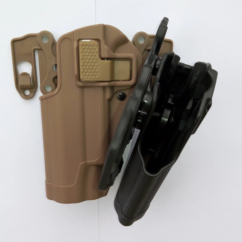 Right/Left Hand Chest Waist Leg Paddle Gun Holster for 1911 with Molle Pads - Image 2 of 4