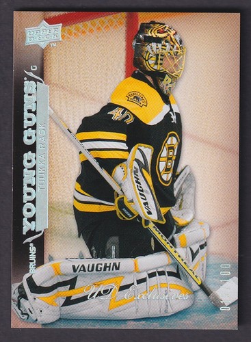 TUUKKA RASK - 2007 Upper Deck Young Guns EXCLUSIVES #456, /100 - Picture 1 of 2