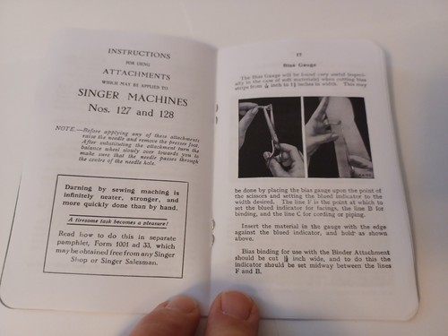 Singer 128 Benutzerhandbuch Reproduktion (auch für 127) - Bild 8 von 14