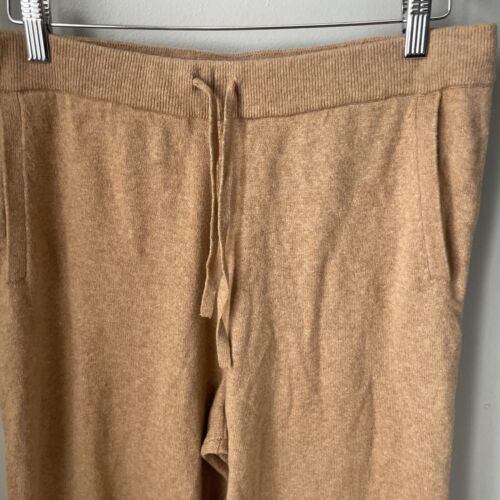 NWT GAP CashSoft Wide-Leg Sweater Pants Camel Heather size L - Picture 4 of 11