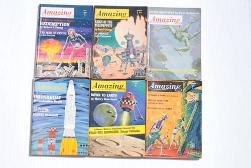 Amazing Stories Jul to Dec 1963 Poul Anderson, Cordwainer Smith, Roger Zelazny,,
