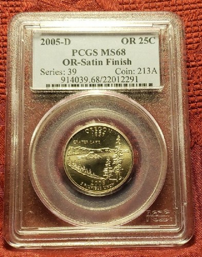2005-D Oregon State Quarter PCGS MS68 Satin Finish