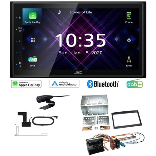 JVC Autoradio Apple CarPlay Android Auto DAB+ für Citroen Berlingo ab 2008 - Bild 1 von 8