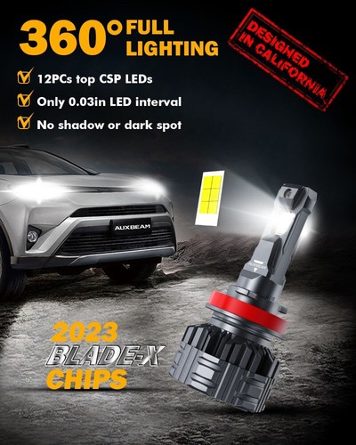 For Toyota Tacoma 1997-2023 AUXBEAM LED Headlight High Low Beam Fog Bulbs White - Picture 6 of 19