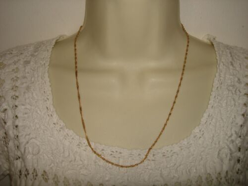 Vintage schöne 14kt Gelbgold Italien Wirbel 20,5" Länge Kette Halskette