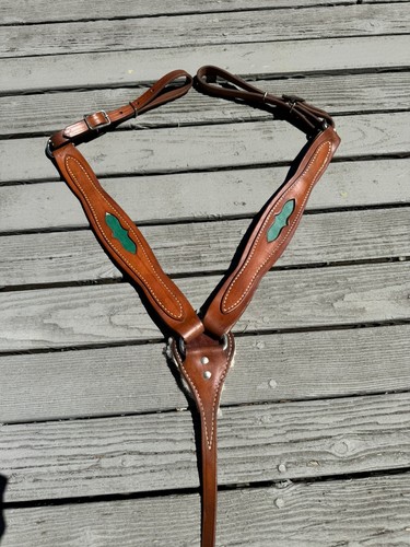 Colorado Saddlery Horse Breast Collar Western Show Medium Oil - Picture 4 of 6