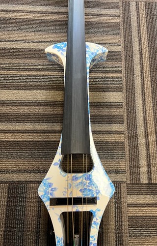 Kinglos Electric Cello Model: DSDT-1201 - Blue / White Silent - - Picture 4 of 16
