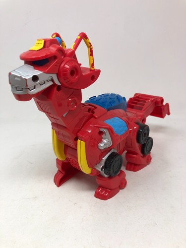 Hasbro Transformers Rescue Bots Heatwave The Rescue Dinobot Luz y Sonidos Trabajo - Imagen 1 de 15