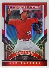 2015 Elite Extra Edition Baseball Red Die Cut /200 Aspirations - CARLOS VARGAS