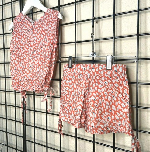 NEW NWT Pink/White/Green 2PC Bubble Top-Shirt/Short SET Andrew & Audrey - 4/5Y - Picture 3 of 12