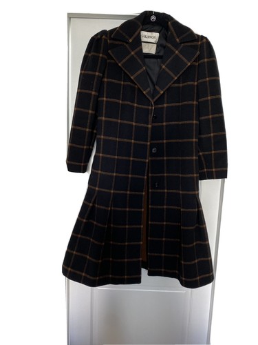 Vintage John Galanos Plaid Coat