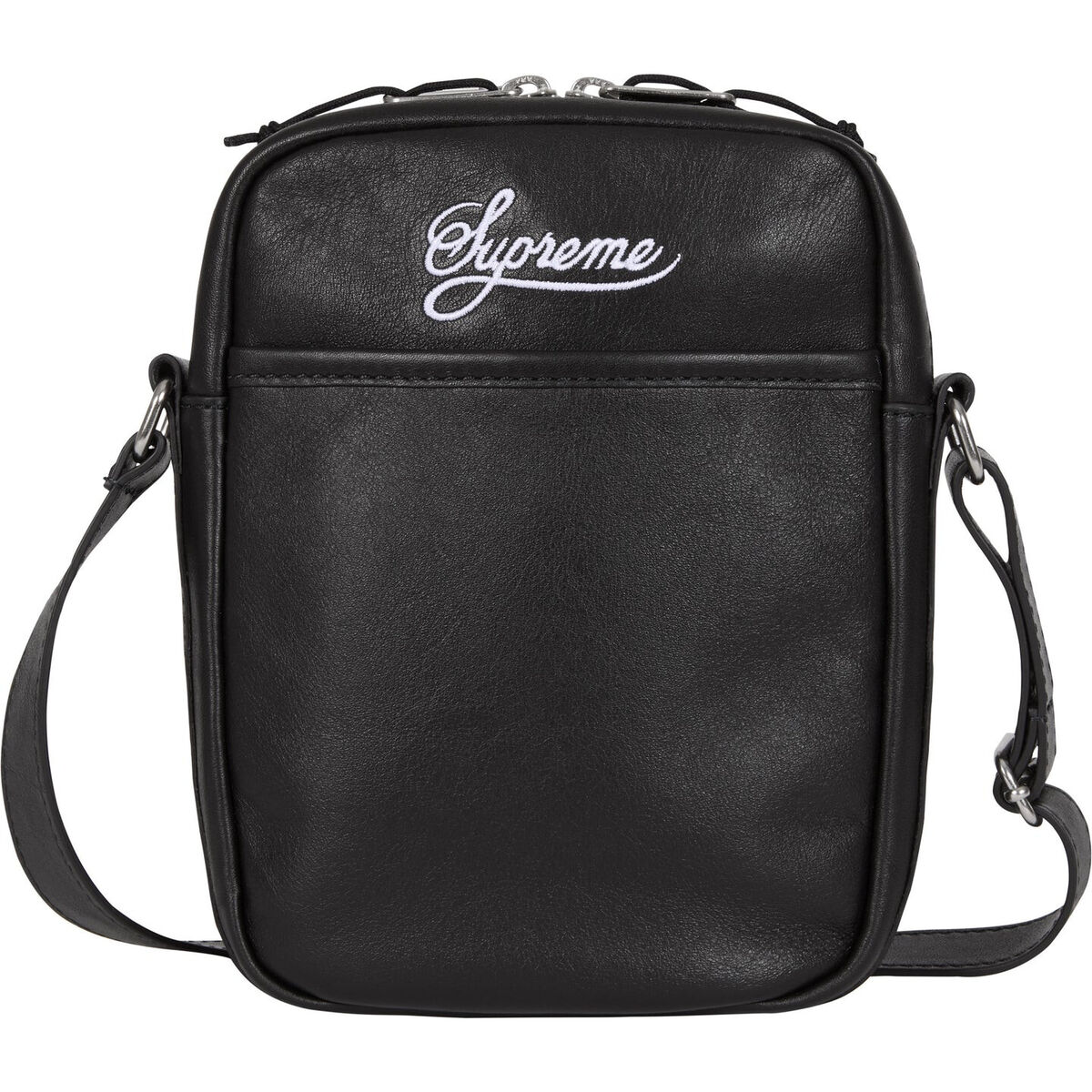 Supreme Nike New Leather Shoulder Bag Black 100% Authentic Supreme Nike New Leather Shoulder Bag Black 100% Authentic