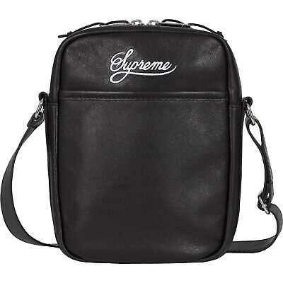 Supreme Nike New Leather Shoulder Bag Black 100% Authentic Supreme Nike New Leather Shoulder Bag Black 100% Authentic