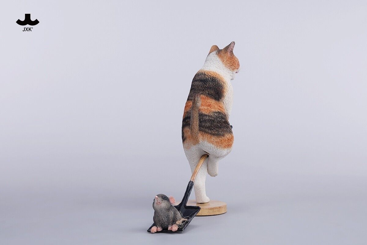 JXK JXK247A 1:6 Folded Eared Cat Resin Diorama Mini Animal JXK JXK247A 1:6 Folded Eared Cat Resin Diorama Mini Animal