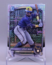 JESUS MADE 2025 Bowman 1st Chrome Prospect Mega Mojo Refractor Brewers K047