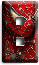 AMAZING SPIDERMAN LIGHT SWITCH OUTLET WALL PLATES MEN CAVE GAME PLAY TV ROOM ART