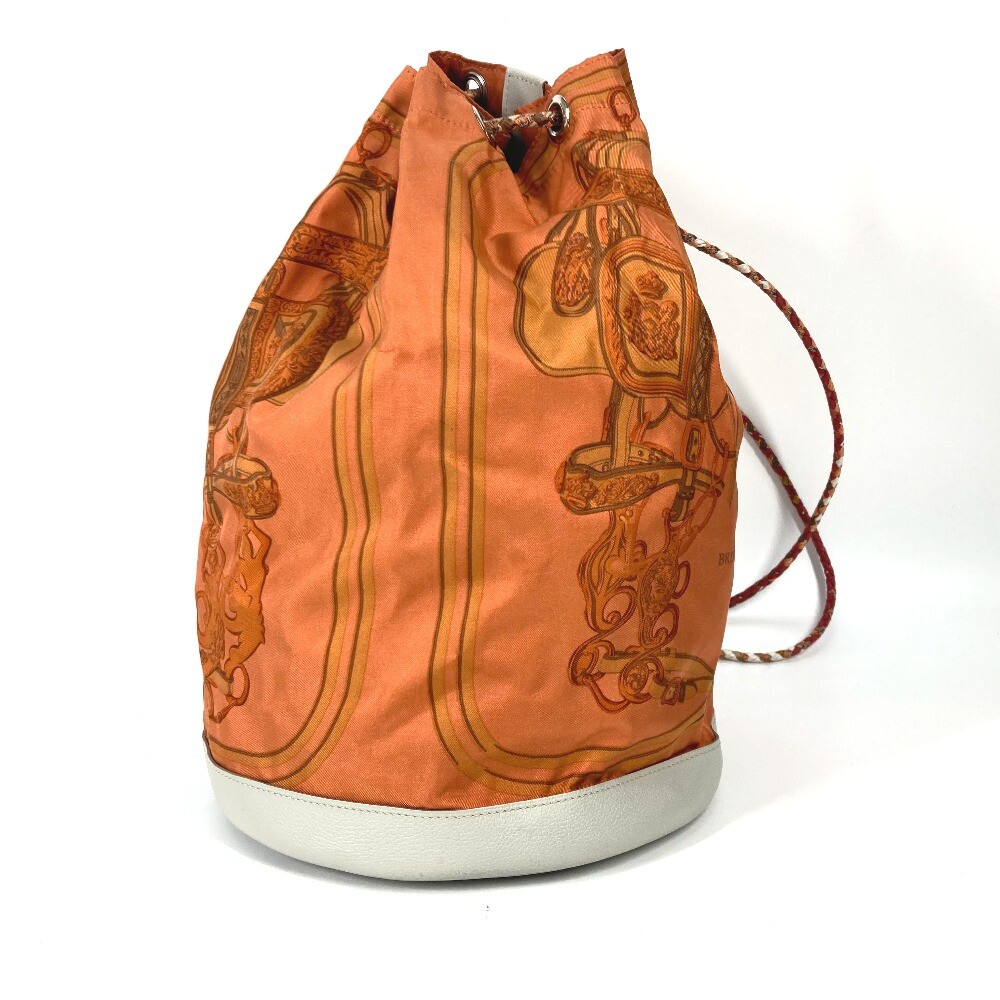 HERMES Shoulder soie cool 22 brides de gala drawstring bag