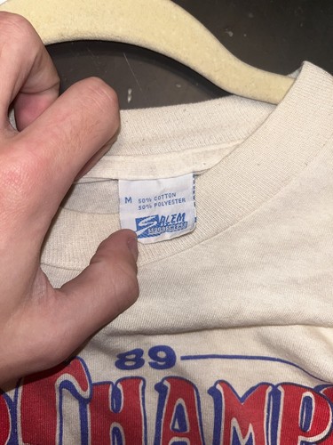 Vintage Salem Sportswear 1989 Detroit Pistons Bad Boys Championship Tee - Bild 3 von 3