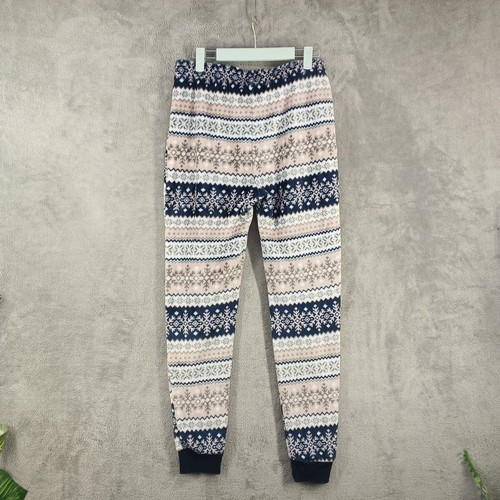 SECRET TREASURES Sleepwear Pants Snowflake/Fair Isle Multicolor Fleece SIZE M - Picture 8 of 10