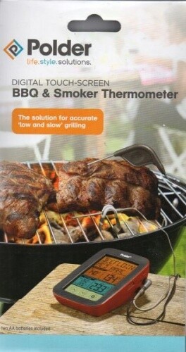 Polder - Digitales Grill- und Smokerthermometer - Touch-Screen - rot - Neu / OVP - Bild 1 von 3