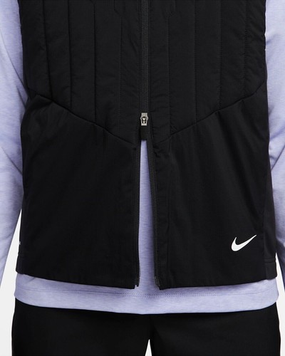 NWT men's XL nike golf therma-fit ADV repel full zip Vest black DN1957-010 - Picture 5 of 7