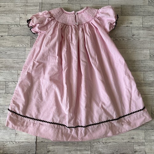 Everyday Heirloom Pink Bishop Sleeve Girls Dress - Gingerbread Christmas Size 4T - Picture 6 of 10
