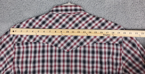 Pendleton Frontier Shirt Men's Large Pearl Snaps Multicolor Check Breast Pockets - Picture 8 of 11
