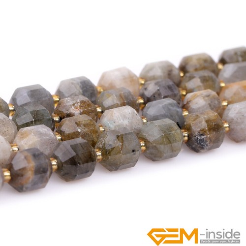 6/8/10/12mm Nature Stone Bicone Faceted Spacer Loose Beads Jewelry Making 15" - Picture 159 of 347