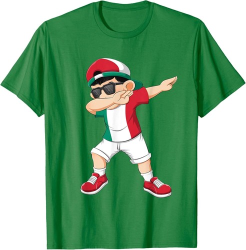 Dabbing Boy Italian Italy Flag Kids Dab Dance T-Shirt Hoodie - Picture 14 of 14