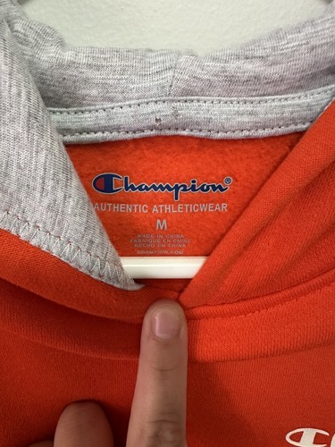 Boy’s Youth Champion Sweatshirt Hoodie Orange M 10/12 NWOT - Picture 4 of 4