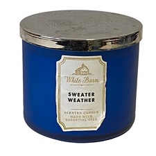 White Barn Sweater Weather Bath Body Works 3-Wick Candle 14.5 oz Jar