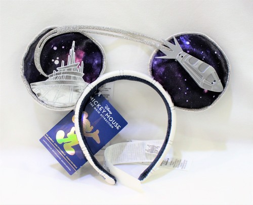 Disney Main Attraction Mickey Mouse Headband Ears 1/12 Space Mountain - Bild 1 von 3