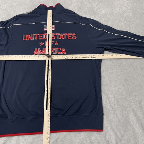 USA Basketball Jacket Mens Large Nike Obsidian 2012 Olympics London Reflective - Picture 10 of 10