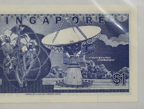 1987 SINGAPORE $1 "Replacement" Ship Series [P-18*] UNC Z/1 - Picture 4 of 4