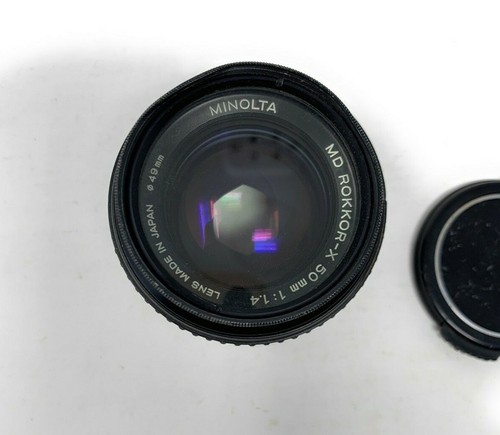 Minolta Rokkor-X 50mm 1:1.4 f/1.4 - Lens & Tiffen 49mm - Picture 3 of 7