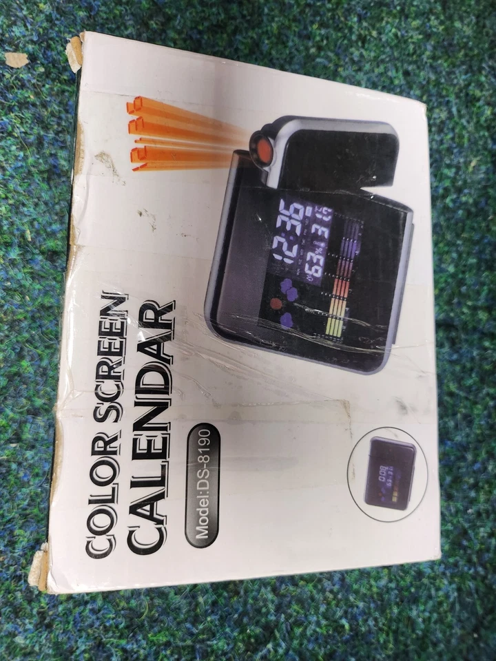 Alarm Clock Weather Display Digital To Colors Video Projection Hour Thermometer - Image 2 of 4