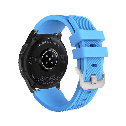 22mm For Samsung Galaxy Watch 3 45mm 46mm Gear S3 Silicone Sport Band Strap - Picture 34 of 38