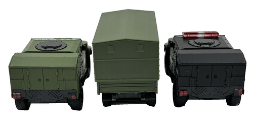 (3) POLICE SWAT Vehículo Militar EE. UU. MP A-40 Acción Retroceso Abrir Puertas 1:32 - Imagen 12 de 12