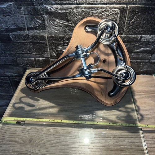 Classic Bicycle Seat Buffalo Leather Bike Seat for Outdoor Riding Comfortable - Picture 7 of 7