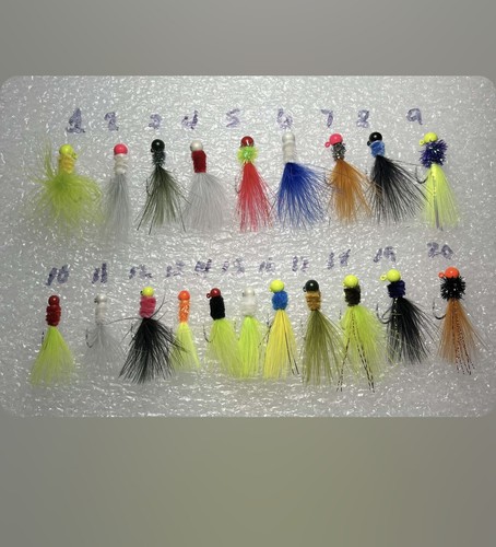 3 hand tied crappie jigs 1/16 - Picture 2 of 2