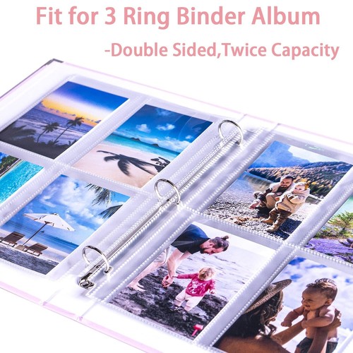 30 Pack 3.5X5" Photo Album Refill Pages for 3 Ring Binder,Ultra-Clear Photo S... - Picture 5 of 8