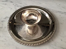 NEW Oneida Maybrook Chip and Dip Server 12” Silverplate Shrimp Plate Vintage