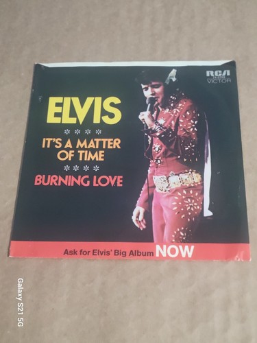 Elvis Presley "It's A Matter Of Time / Burning Love" PS 1972 NM - Bild 2 von 5
