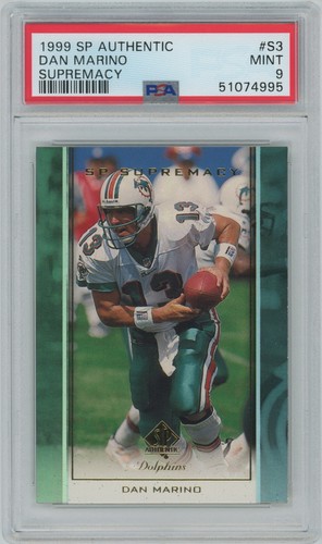 DAN MARINO (PSA 9) 1999 SP Authentic Supremacy Card #S3 - Picture 1 of 2