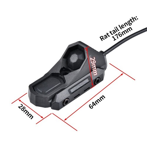 WADSN Tactical AXON Surefir/Crane Switch Dual-Mode Button Fit 2.5 3.5 Plug - Bild 14 von 22