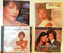 Whitney Houston Single CD lot; Exhale, Count on Me, Why Does It Hurt So Bad & I
