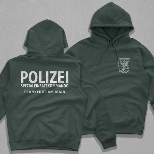 Germany SEK Frankfurt Police SWAT Special Forces Polizei Hoodie Sweatshirt - Picture 8 of 8