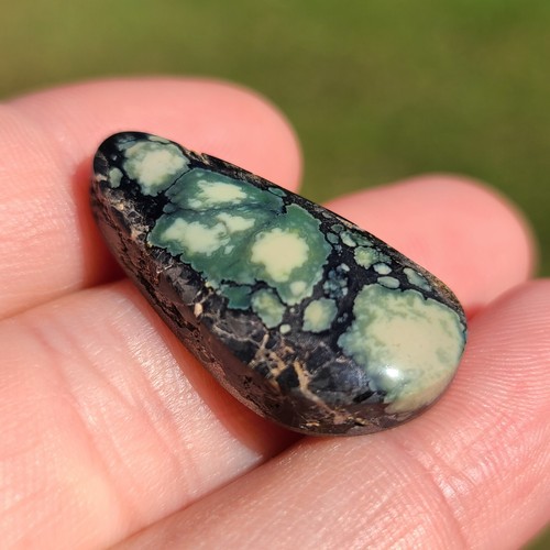 NATURAL AURORA VARISCITE CAB CABOCHON NEVADA USA 22.65 CARATS - Picture 3 of 4