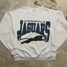VINTAGE Jacksonville Jaguars 1993 NFL Football Crewneck Sweatshirt Gray Men's XL